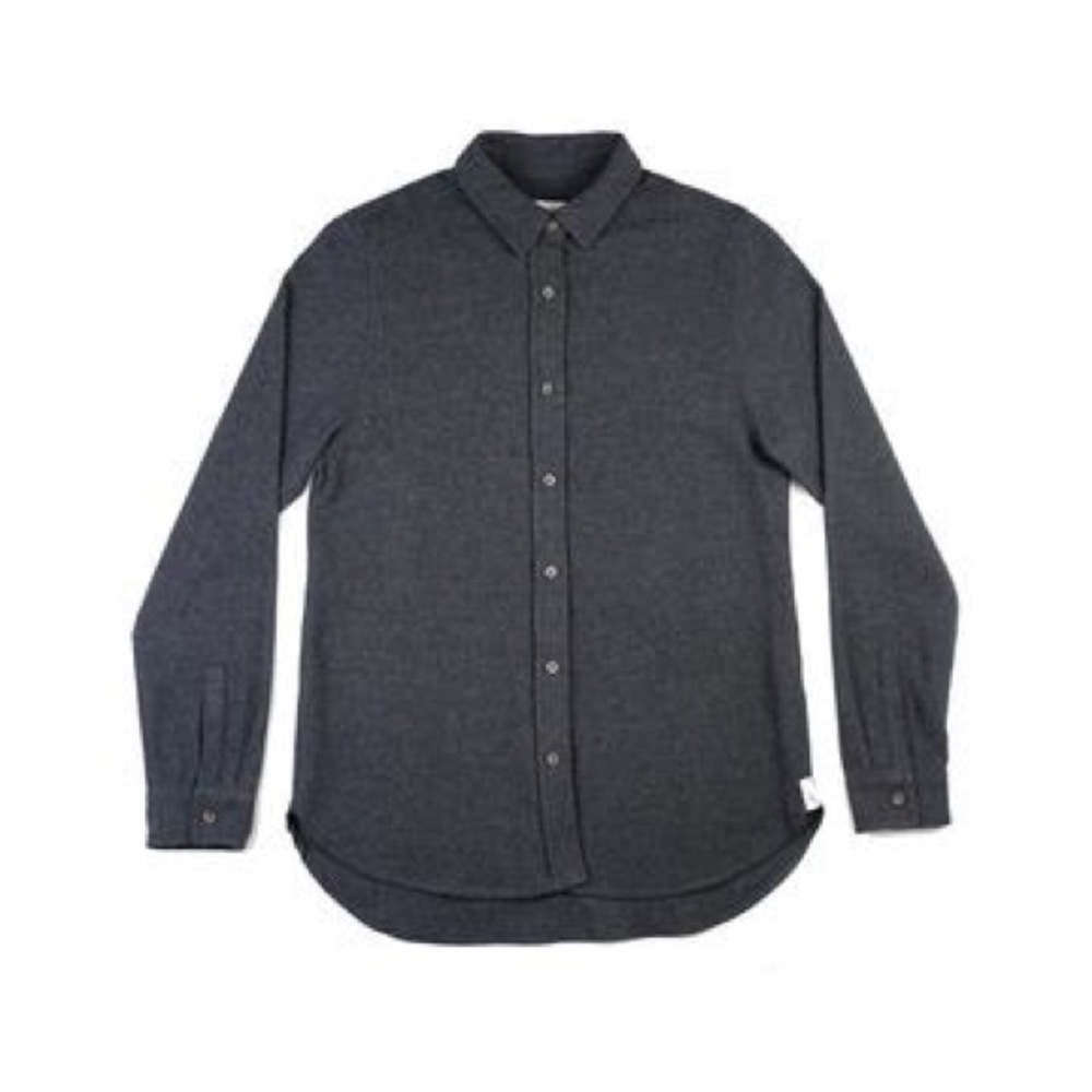 Anian Pacific Herringbone Shirt in Ink